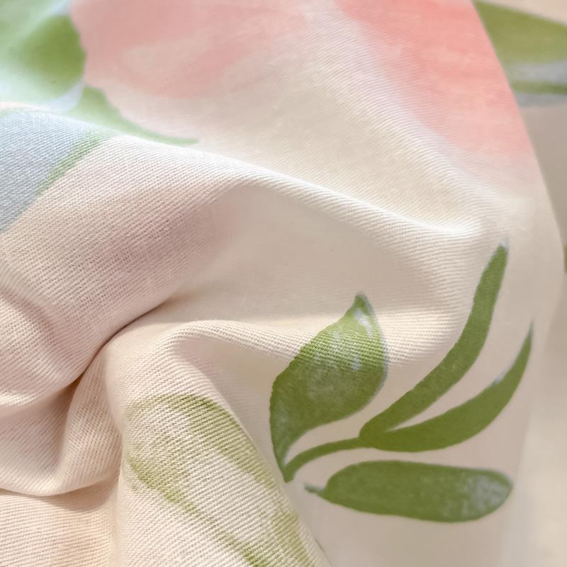 Bettlaken aus 100 % Baumwolle mit Blumen-Print in Multicolor, B/B: 120 x 230 cm - Bild 1