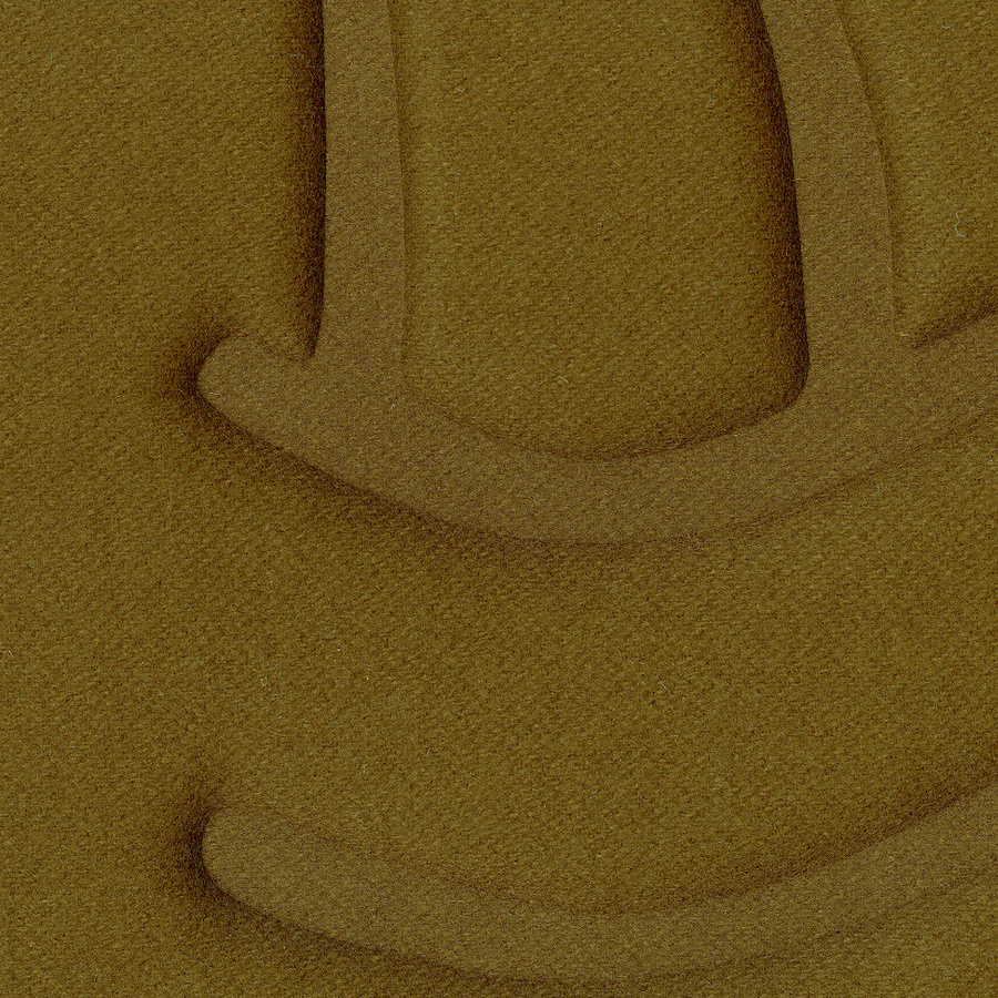 Élitis Teppich Wave RM 1055 67 in Grün und Braun mit geometrischem Abstract-Muster - Bild 1