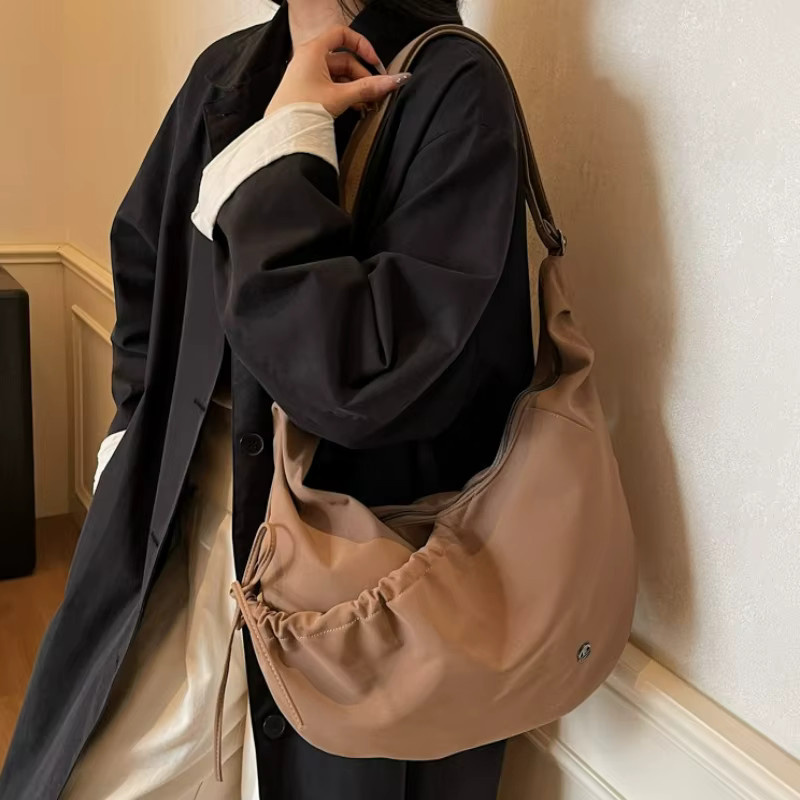 Hobo Tasche Nylon, Damen, Vintage, Groß - Bild 2
