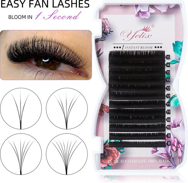 Yelix Easy Fan Lashes Volumenwimpern, Unisex - Bild 1