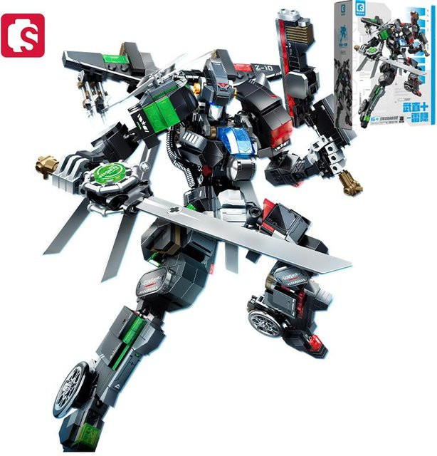 SEMBO BLOCK Kombinierbarer Verwandlungs-Mecha-Roboter, Baustein-Sets, ab 6 Jahren - Bild 1
