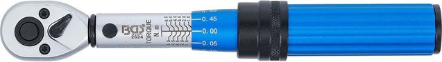 BGS Drehmomentschlüssel 2824 mit 1/4 Zoll Außenvierkant 6,3 mm, 1 - 6 Nm, Blau - Bild 2
