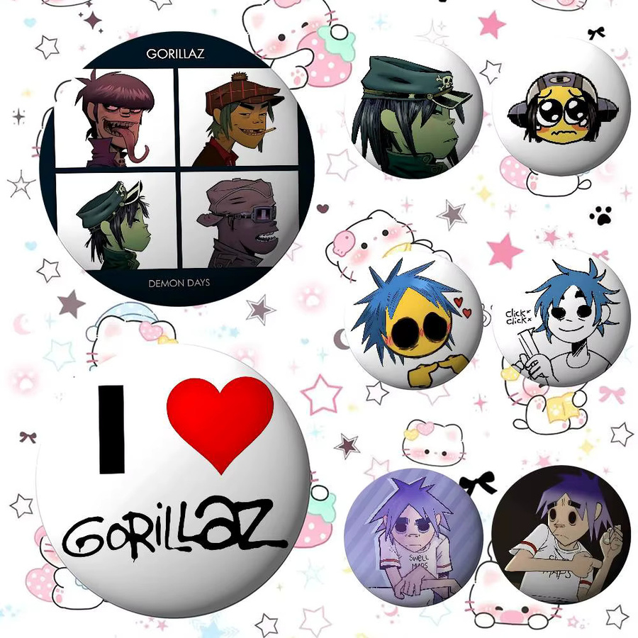 52TOYS Pin Brooch, Metal, G-Gorillazs Badges - Bild 5
