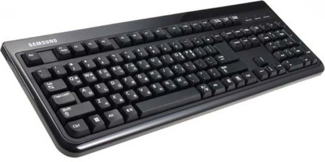 Samsung SKG-3000UB USB Membran Tastatur in Schwarz mit Englisch/Koreanisch Layout für Gaming PC und Laptop - Bild 1