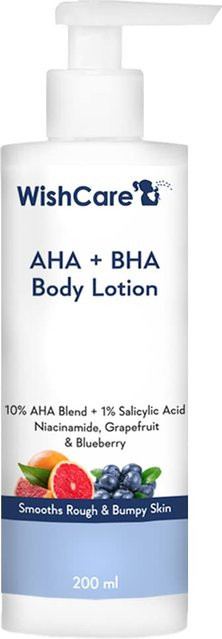 WishCare Körperlotion, 200 ml, AHA, BHA, Niacinamid, Hyaluronsäure, Unisex - Bild 1
