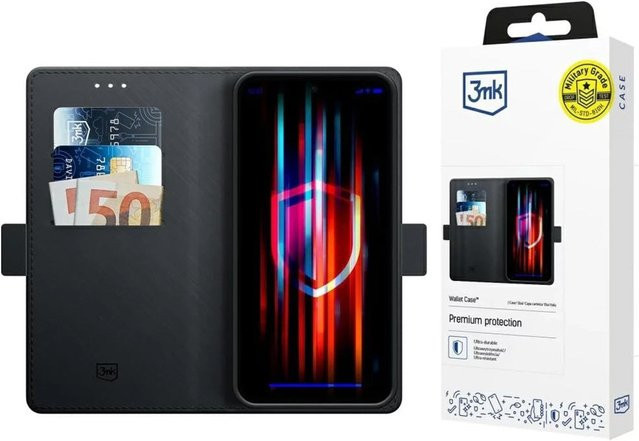 3MK Wallet Hülle für Xiaomi Poco C75 und Redmi 14C in Schwarz - Bild 1