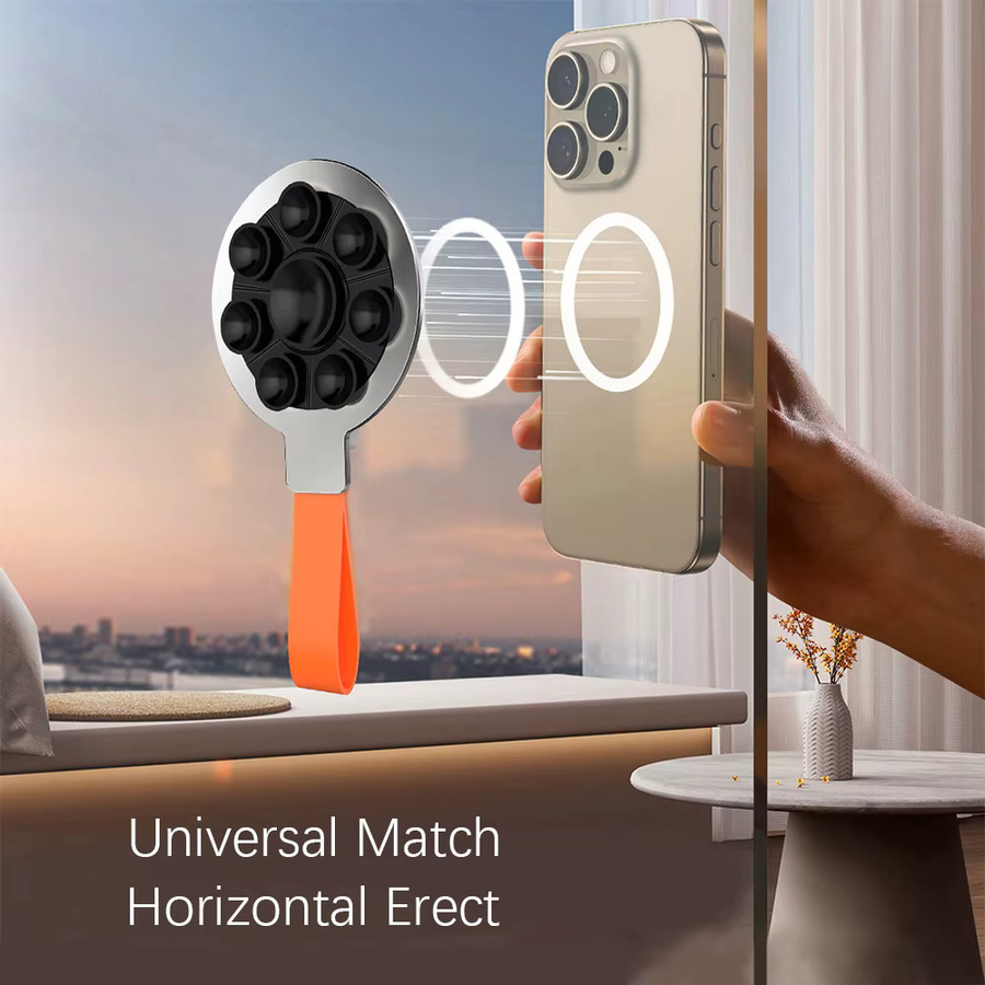 Magnetische Fingerschließe aus Silikonkautschuk in Schwarz, 360 Grad drehbar, ultraleicht und ultradünn mit starker Saugkraft - Bild 6