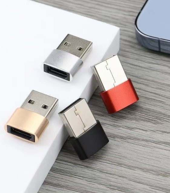 USB 3.0 zu Typ C Konverter Adapter in Silber für Computer und Smartphone - Bild 1