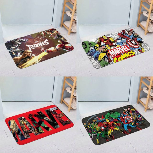 Rutschfeste Marvel Hero Anime Comics Fußmatte von Beast Kingdom, Mehrfarbig, B/T: 60 x 40 cm - Bild 1