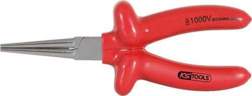 KS Tools CLASSIC Langbeck-Rundzange aus Stahl, rot, Länge: 160 mm - Bild 1