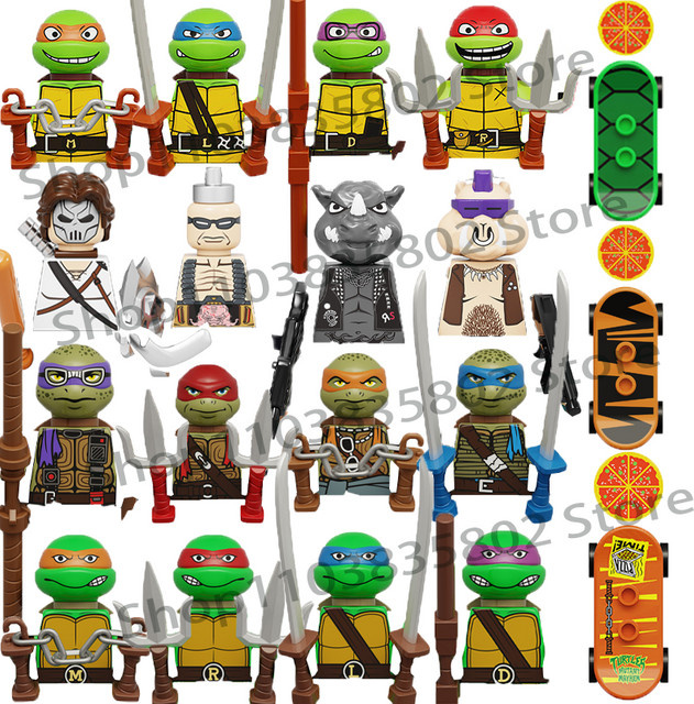 BEAST KINGDOM Teenage Mutant Turtles Bausteine, Donatello Mikey Raphael - Bild 1