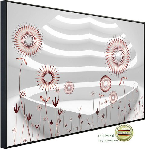 papermoon EcoHeat Infrarotheizung mit Blumenmuster in Bunt und Matt-Effekt inklusive App-Steuerung und Überhitzungsschutz - Bild 1