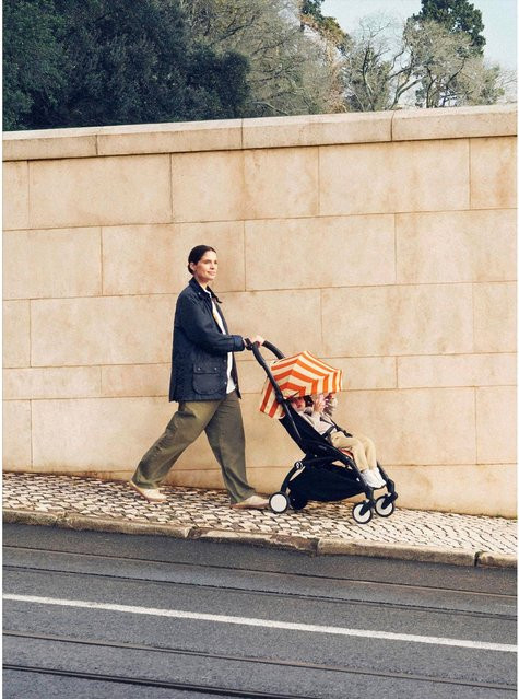 Stokke YOYO3 Travel Buggy Riviera Orange Weiss - Bild 1