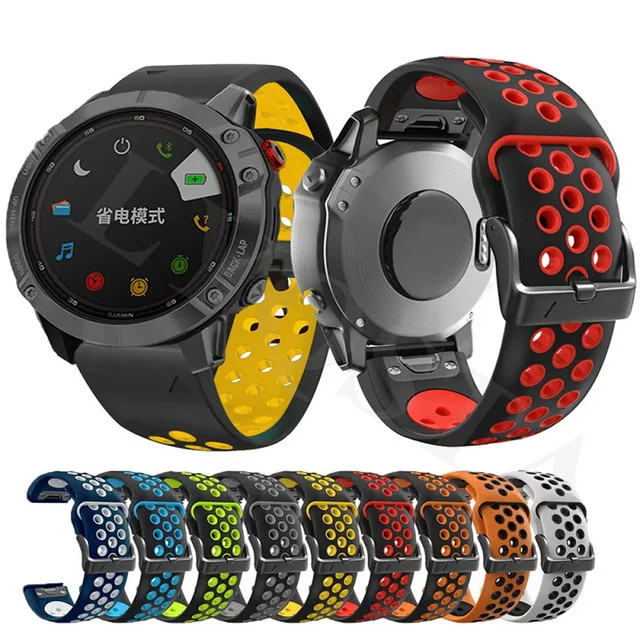 QCTOG Uhrenarmband Silikon, 22 mm, 26 mm, Unisex - Bild 1