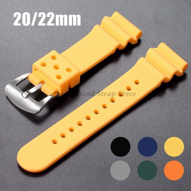 Uhrenarmband Silikon, 20 mm, 22 mm, Unisex - Bild 1