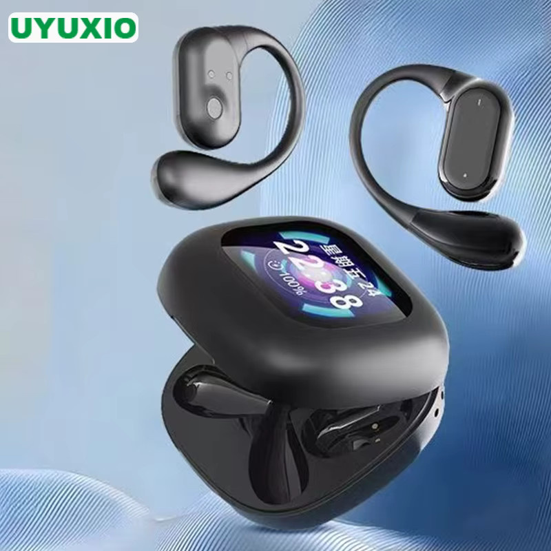 UYUXIO Bluetooth 5.4 KI-Sprachübersetzungs-Ohrhörer, kabellose In-Ear Earbuds mit Echtzeit-Übersetzung für 144 Sprachen, Schwarz - Bild 2