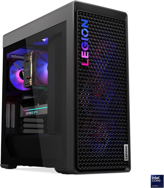 Lenovo Legion T7 34IAS10 Gaming-PC, Schwarz, Intel Core Ultra 7 265K, 32 GB, 1 TB SSD, NVIDIA GeForce RTX 5070 Ti - Bild 1
