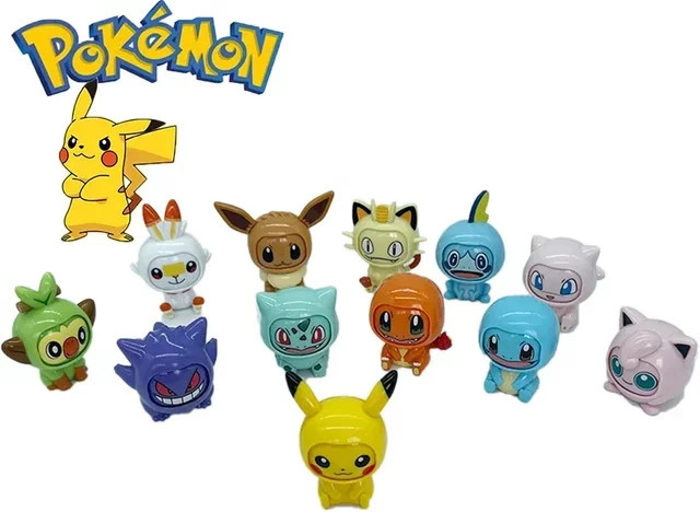 TAKARA TOMY Pokémon Pikachu Bulbasaur Pokeball Modell Set, Action Figur, ab 3 Jahren - Bild 1