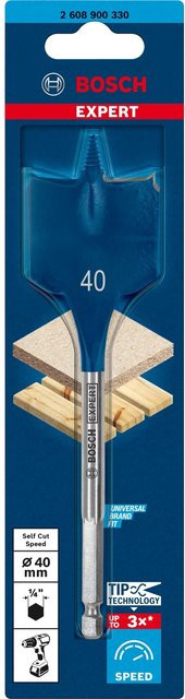 Bosch EXPERT SelfCut Speed Flachfräsbohrer für Holz in Blau, Durchmesser: 40 mm, Länge: 152 mm - Bild 2