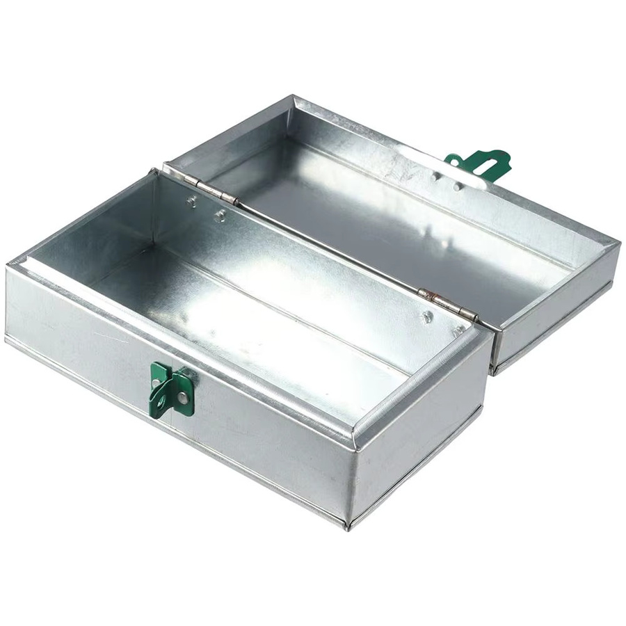 Feuerfeste Dokumentenbox aus Metall in Silber zur praktischen Aufbewahrung - Bild 4