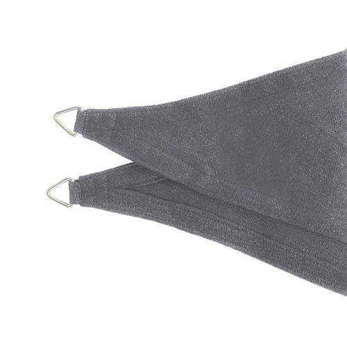 Schneider Schirme Sonnensegel Teneriffa dreieckig aus HDPE-Gewebe silbergrau B/B/B: 500 x 500 x 500 cm - Bild 3