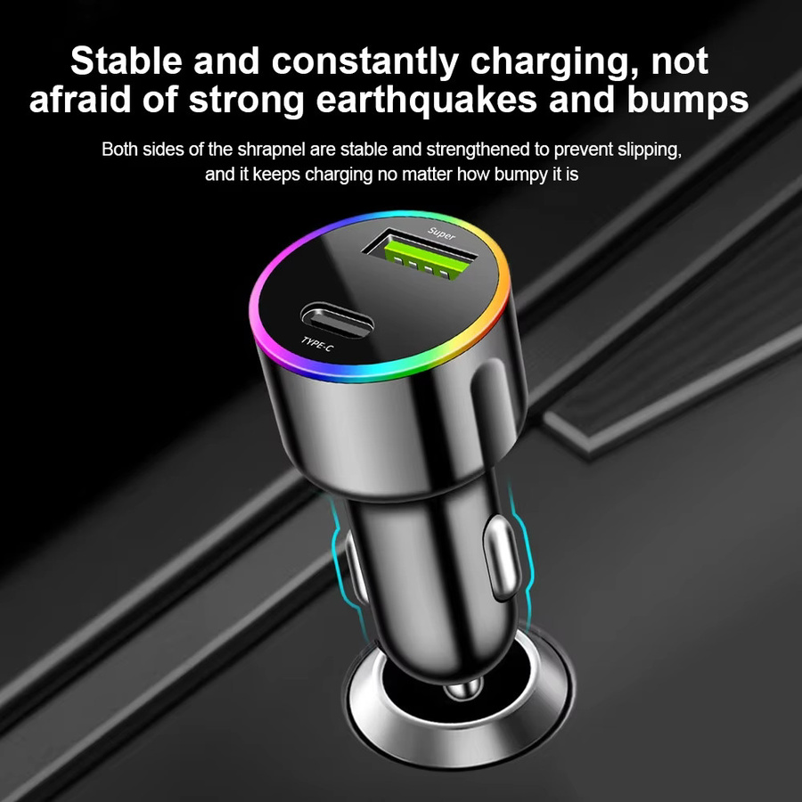 Kebidumei USB Typ C Autoladegerät mit 60 W Schnellladung PD, Schwarz - Bild 4