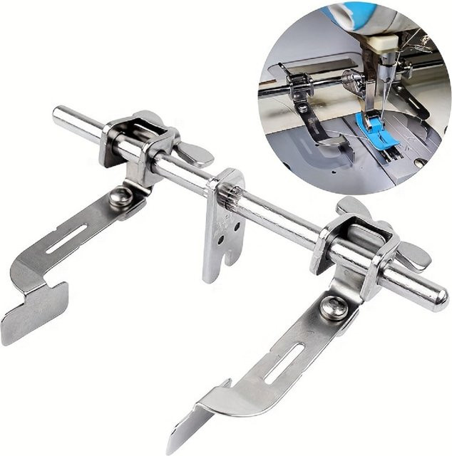 Verstellbares Flugzeugmessgerät aus Metall mit doppelter Stoppkante für links und rechts in Silber und Grau - Bild 1