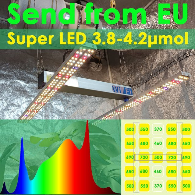 SOLIDEE Quick Spider L2 LED-Pflanzenlampe mit 120 W Vollspektrum-Wachstumslicht für den Innenbereich - Bild 1