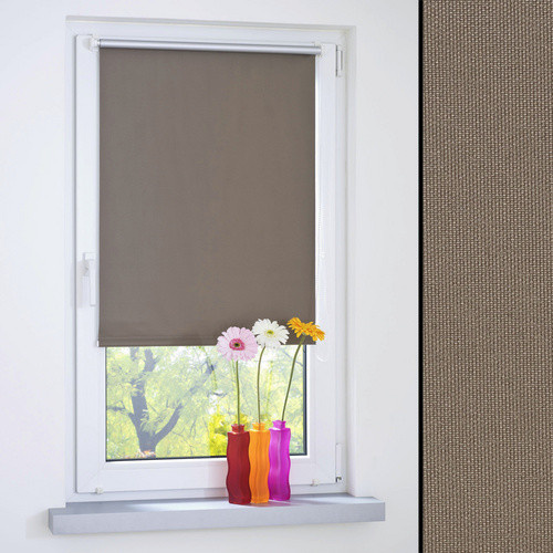 LIEDECO Klemmfix-Rollo verdunkelnd aus Stoff in Braun, B: 150 cm, H: 45 cm, T: 45 cm - Bild 5