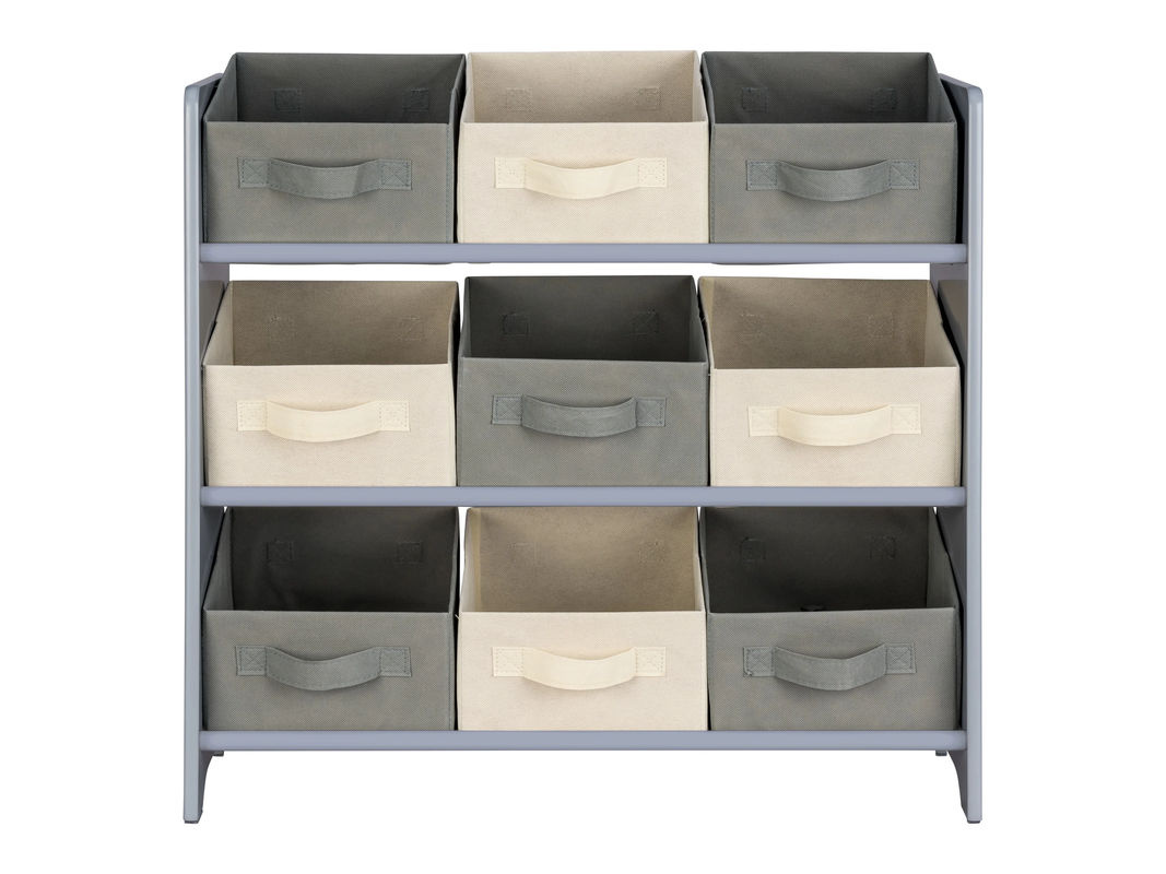 LIVARNO HOME Kinder Aufbewahrungsregal mit Dinomotiv in Grau/Weiß, B/T/H: 62,0 x 30,0 x 65,0 cm - Bild 3