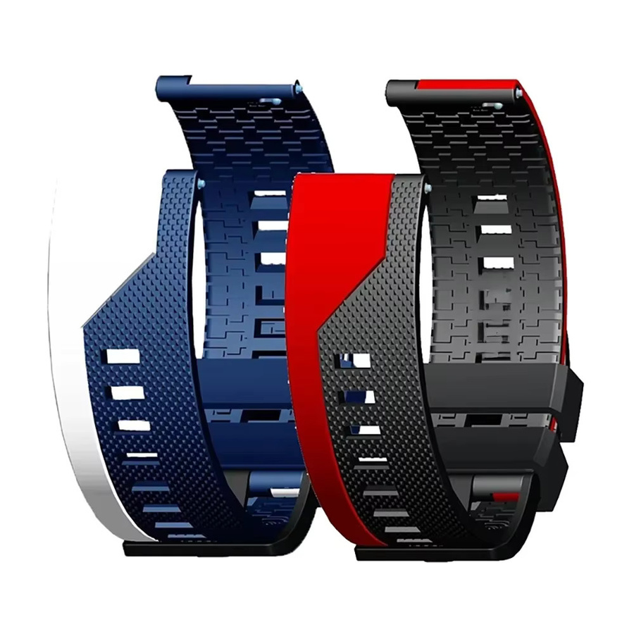 QCTOG Uhrenarmband Silikon, Schwarz, Unisex - Bild 3