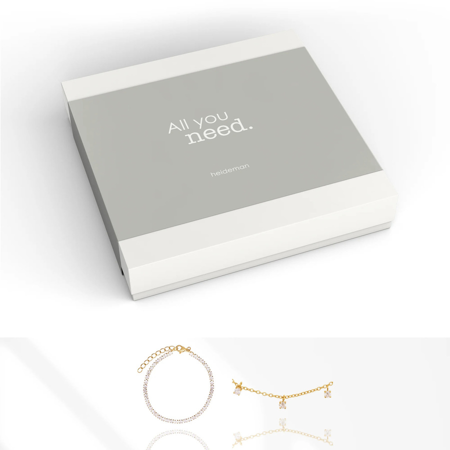 Heideman Geschenkbox All you need Stein, Gold, Zirkonia, Unisex - Bild 1