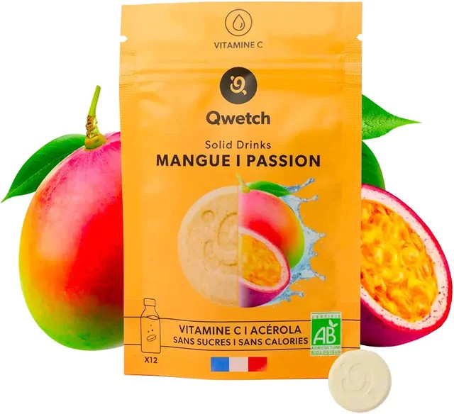 Qwetch Getränkepulver, Mango & Passion, 12 Stück - Bild 1