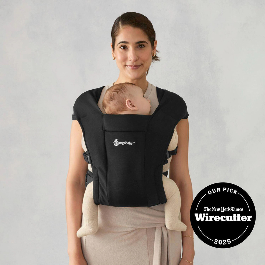 Ergobaby Babytrage Embrace Hybrid in Schwarz mit 2 Tragepositionen aus Baumwolle - Bild 3