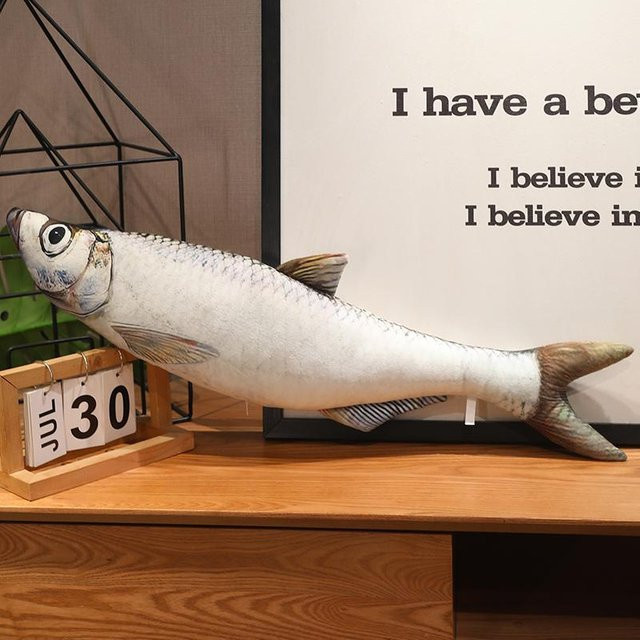 Kidsly Simulation Fisch Kissen Plüschtier, 8er Set, 40cm - Bild 1