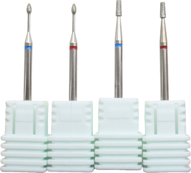 Easy Nail Wolframstahl-Diamantbohrer-Set, 2,35 mm, für Acryl- und Gelnägel - Bild 1