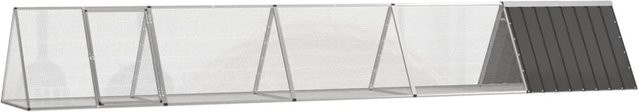 Vidaxl Kaninchenkäfig aus Stahl in Anthrazit, B/T/H: 504,5 x 80,5 x 71 cm - Bild 1
