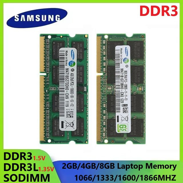 Samsung DDR3L SODIMM Laptop-Arbeitsspeicher DDR3 RAM in Grün - Bild 1