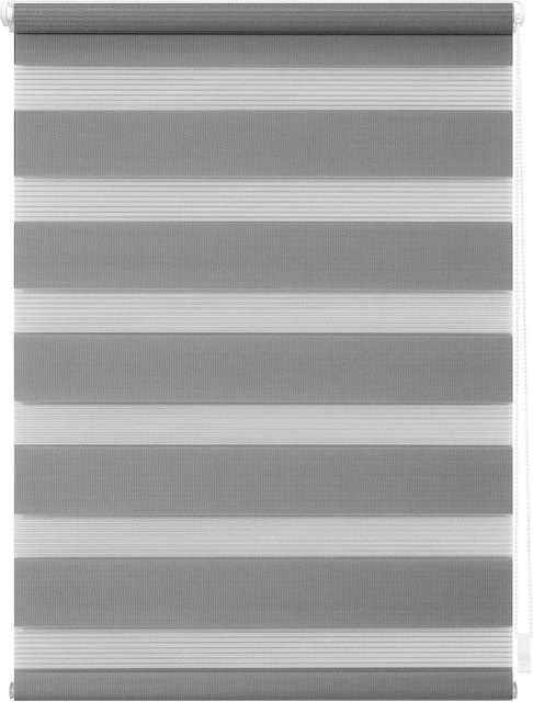 Lichtblick Duo-Rollo Klemmfix Tag und Nacht, Grau, Breite: 90 cm, Höhe: 220 cm - Bild 1