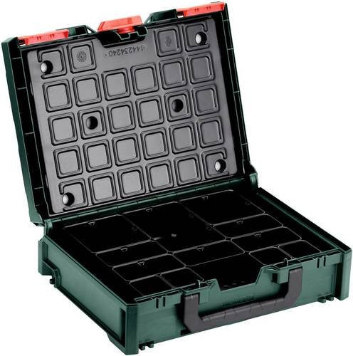 Metabo metaBOX 118 Organizer Maschinenkoffer aus Kunststoff, Grün/Schwarz, B: 39,6 cm, H: 11,8 cm, T: 29,6 cm - Bild 1