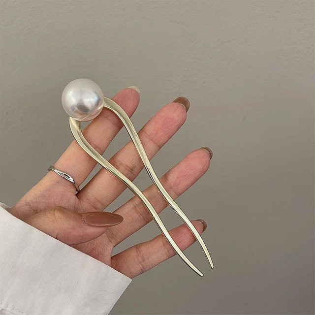 YULIN Haarspangen Perlen, Metall, Damen, Mädchen - Bild 1