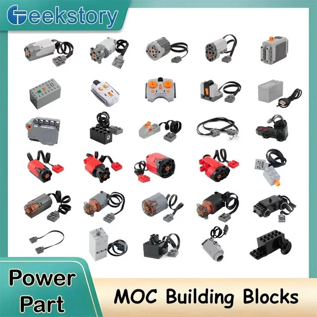 wishiot MOC Power Functions Upgrade Motor Servomotor Fernbedienung, Bausteine Technische Teile - Bild 1