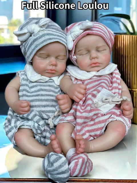 OtardDolls Loulou Silikonpuppe, 13 Zoll, mit offenem Mund, Unisex - Bild 1