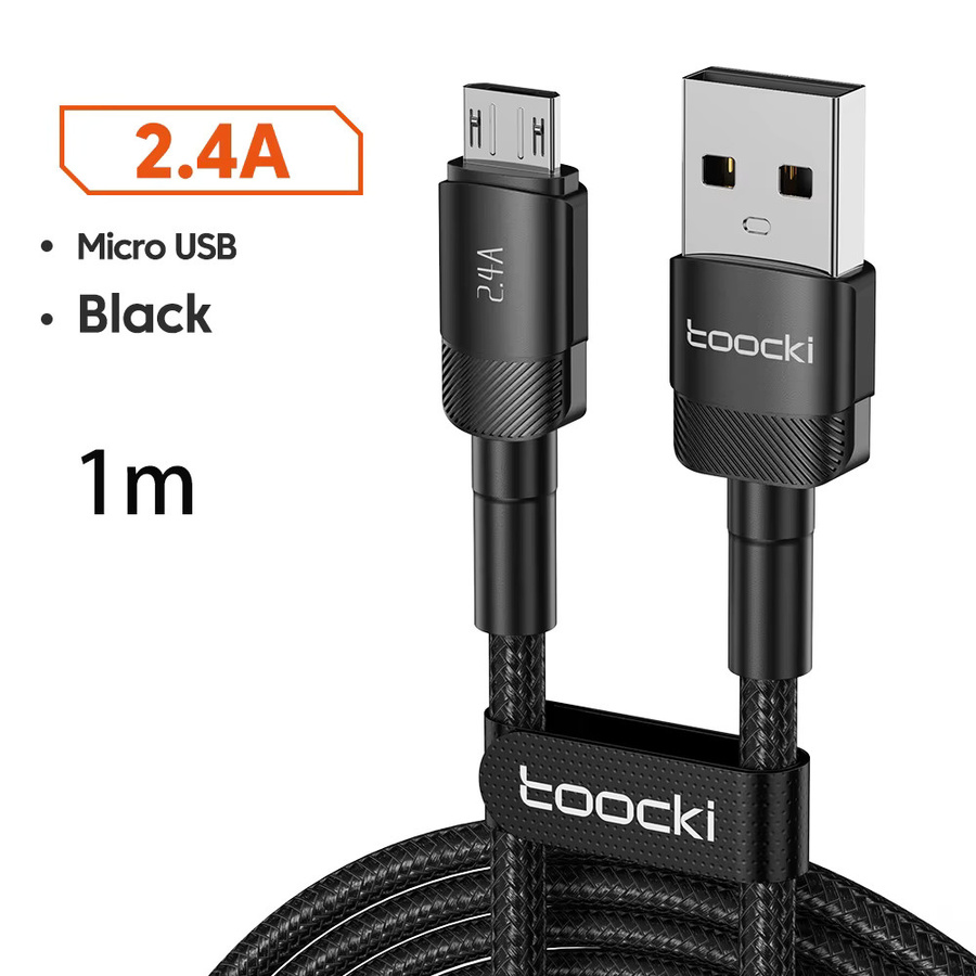 Toocki Micro-USB-Kabel in Schwarz für schnelles Aufladen und Datenübertragung mit PD und QC Unterstützung - Bild 7