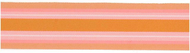 Rico Design Webband Multi Streifen in Orange und Neon Pink - Bild 1