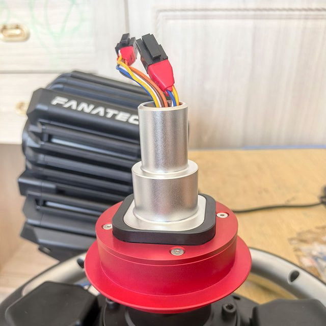 Simube Qr2 M-Typ Basisaufsatz für Fanatec-Basiszubehör in Silber - Bild 1