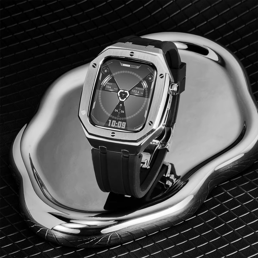 FancyWrist Sportarmband Edelstahl, Faltschließe, Silber, Unisex - Bild 1