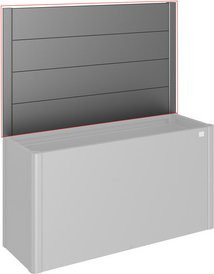 BIOHORT Sichtschutzelement DaVinci aus Metall in Grau, H x B: 91 x 152 cm - Bild 1