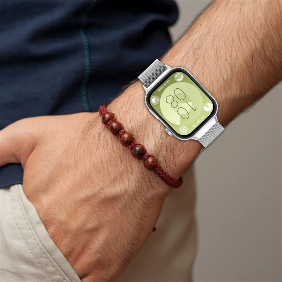 Uhrenarmband Milan Loop Band für Huawei Fit 3, Edelstahl, Silber, Unisex - Bild 2