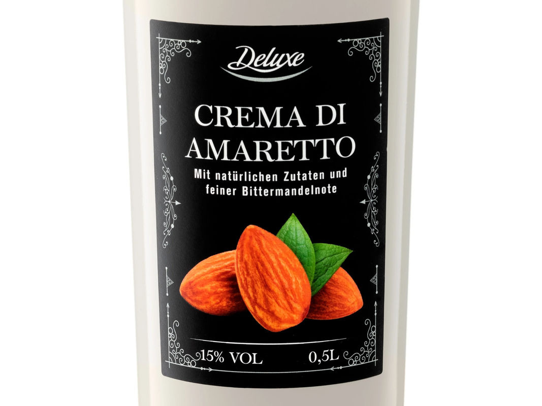 DELUXE Crema di Amaretto, Likör, 0,5 l - Bild 2
